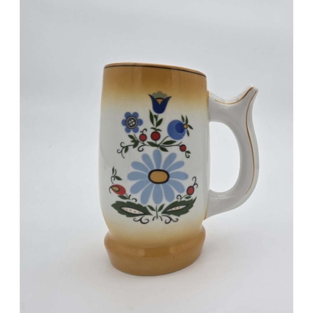 Lubiana Kashubian Porcelain Mug Polish Folk Art Poland - Picture 2 of 4